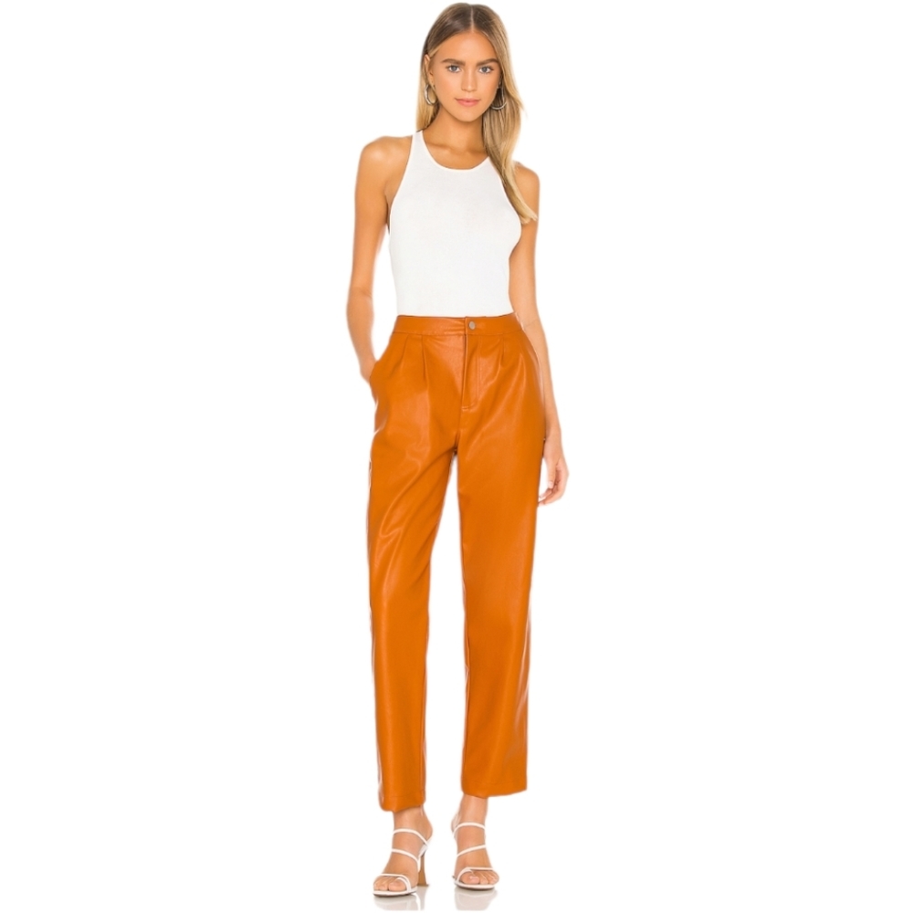 KENDALL + KYLIE Vegan Leather Crop Pant